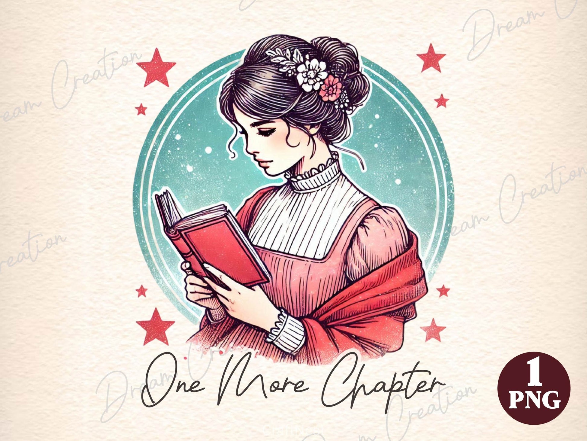 One More Chapter Funny Book Lover Clipart Bundle 2 - CraftNest - Digital Crafting and Art