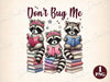 Dont Bug Me Funny Raccoon Bookish Clipart Bundle
