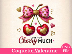 Coquette Valentine Love You Clipart Bundle - CraftNest - Digital Crafting and Art