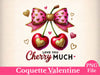 Coquette Valentine Love You Clipart Bundle