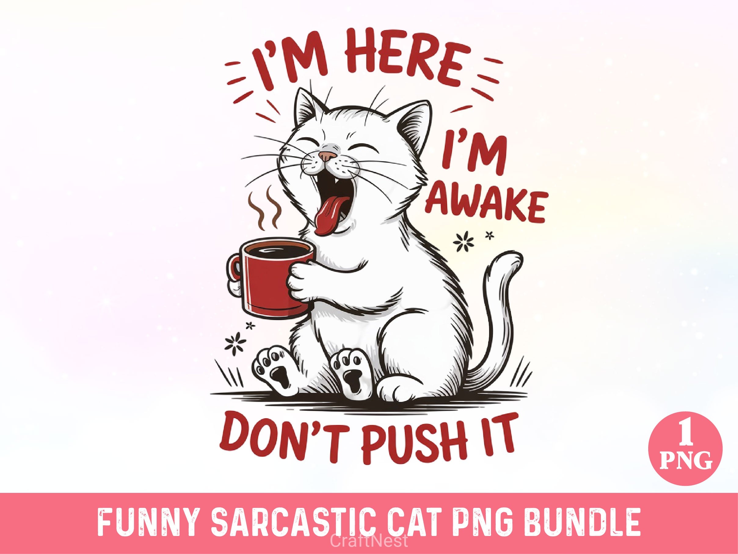 Funny Sarcastic Cat Clipart Bundle 4 - CraftNest - Digital Crafting and Art