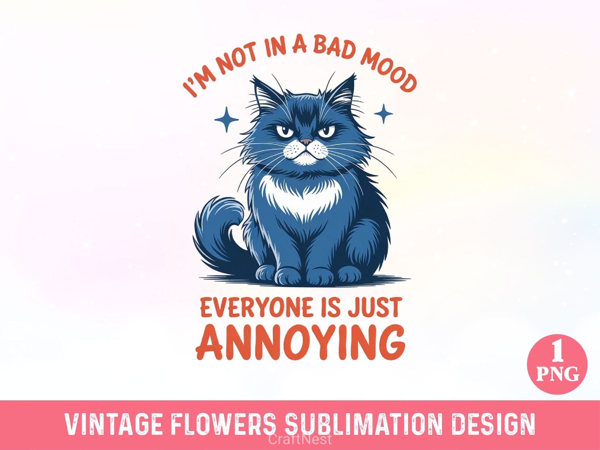 Funny Sarcastic Cat Clipart Bundle 6 - CraftNest - Digital Crafting and Art