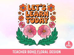 Teacher Boho Floral SVG Bundle - CraftNest - Digital Crafting and Art