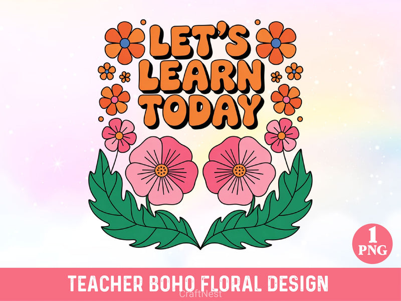 Teacher Boho Floral SVG Bundle - CraftNest - Digital Crafting and Art