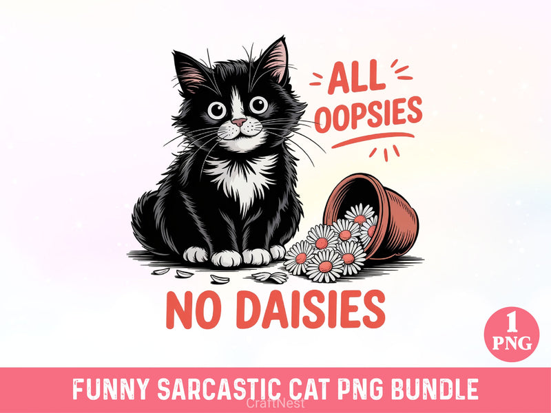Funny Sarcastic Cat Clipart Bundle 3 - CraftNest - Digital Crafting and Art