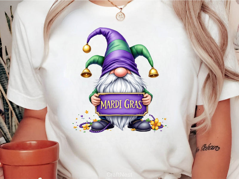 Mardi Gras Gnome Clipart Bundle 5 - CraftNest - Digital Crafting and Art