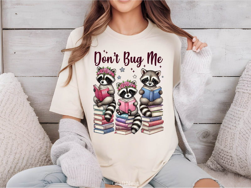 Dont Bug Me Funny Raccoon Bookish Clipart Bundle - CraftNest - Digital Crafting and Art