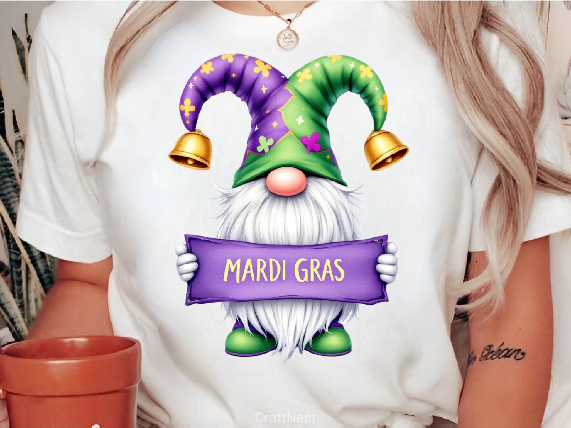 Mardi Gras Gnome Clipart Bundle 4 - CraftNest - Digital Crafting and Art
