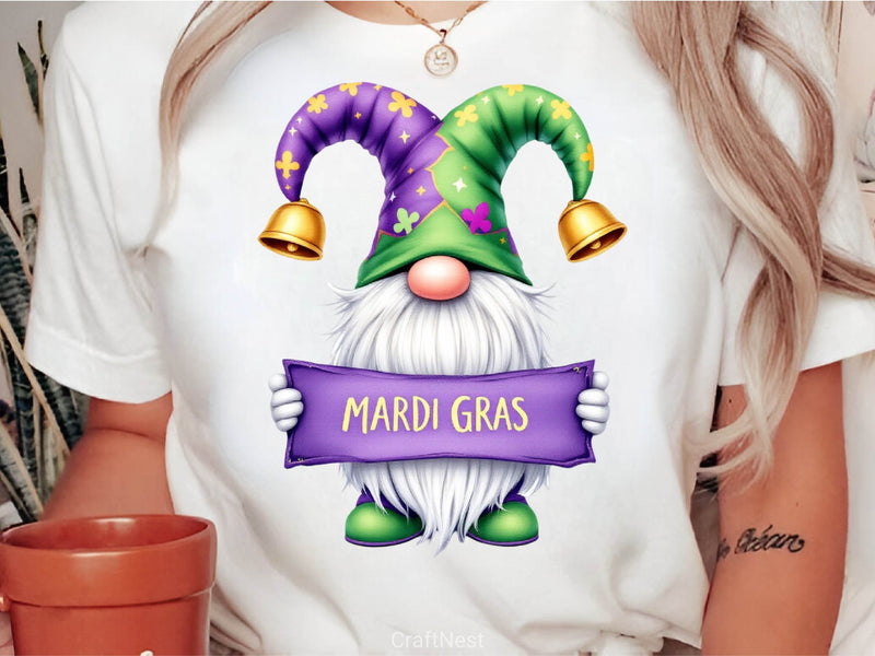 Mardi Gras Gnome Clipart Bundle 4 - CraftNest - Digital Crafting and Art