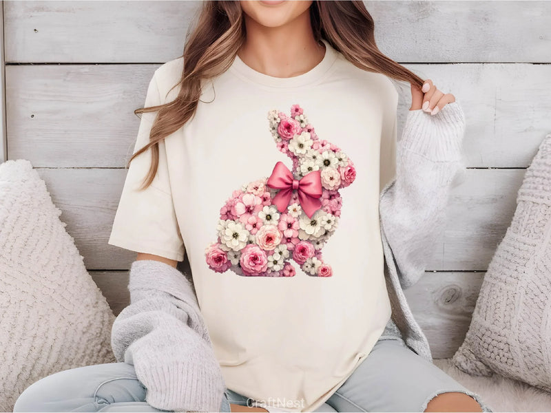 Floral Easter Bunny Clipart Bundle 2 - CraftNest - Digital Crafting and Art