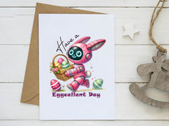 Have A Eggcellent Day Toddler Bunny Bot Clipart Bundle - CraftNest - Digital Crafting and Art