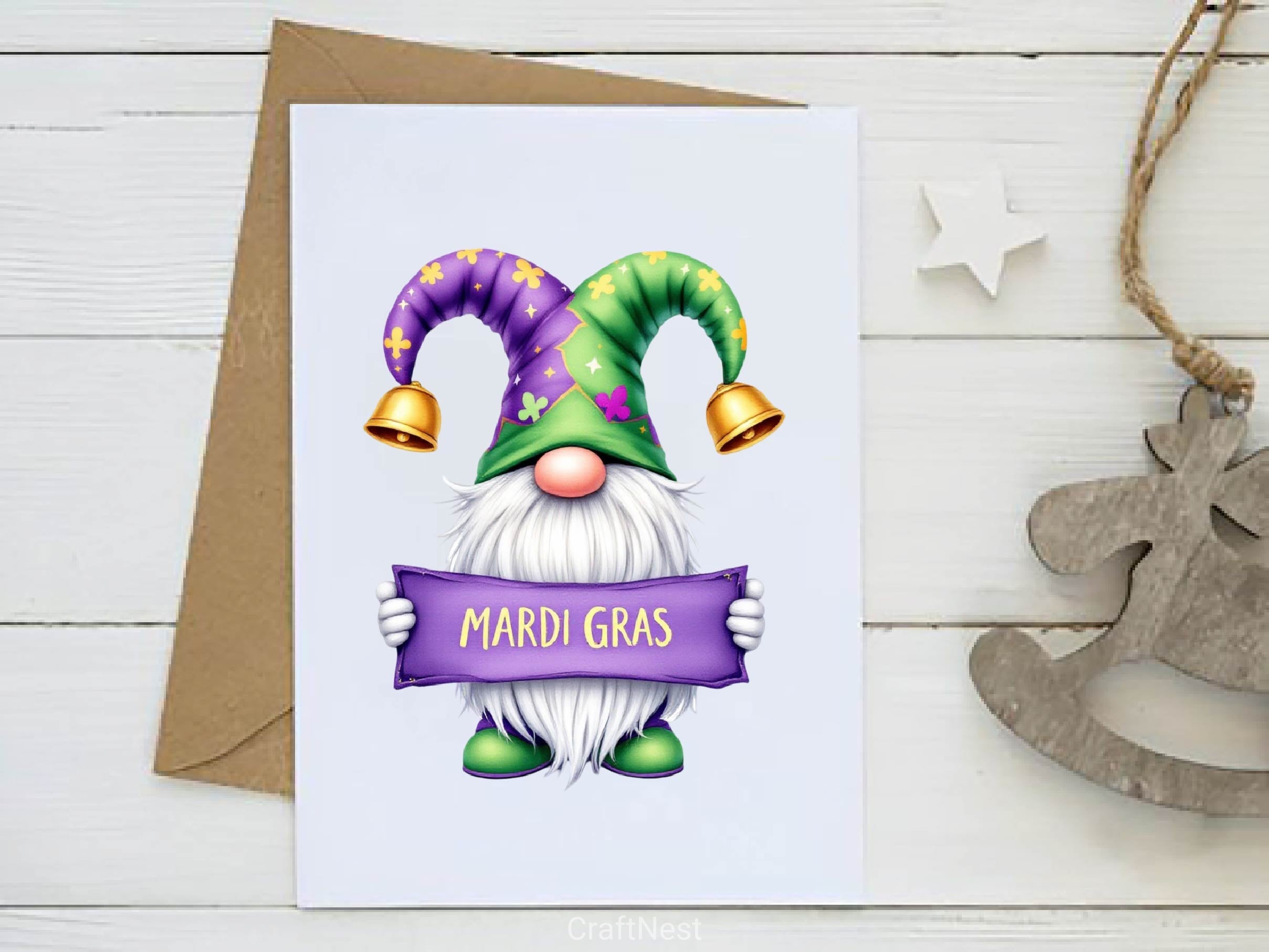 Mardi Gras Gnome Clipart Bundle 4 - CraftNest - Digital Crafting and Art
