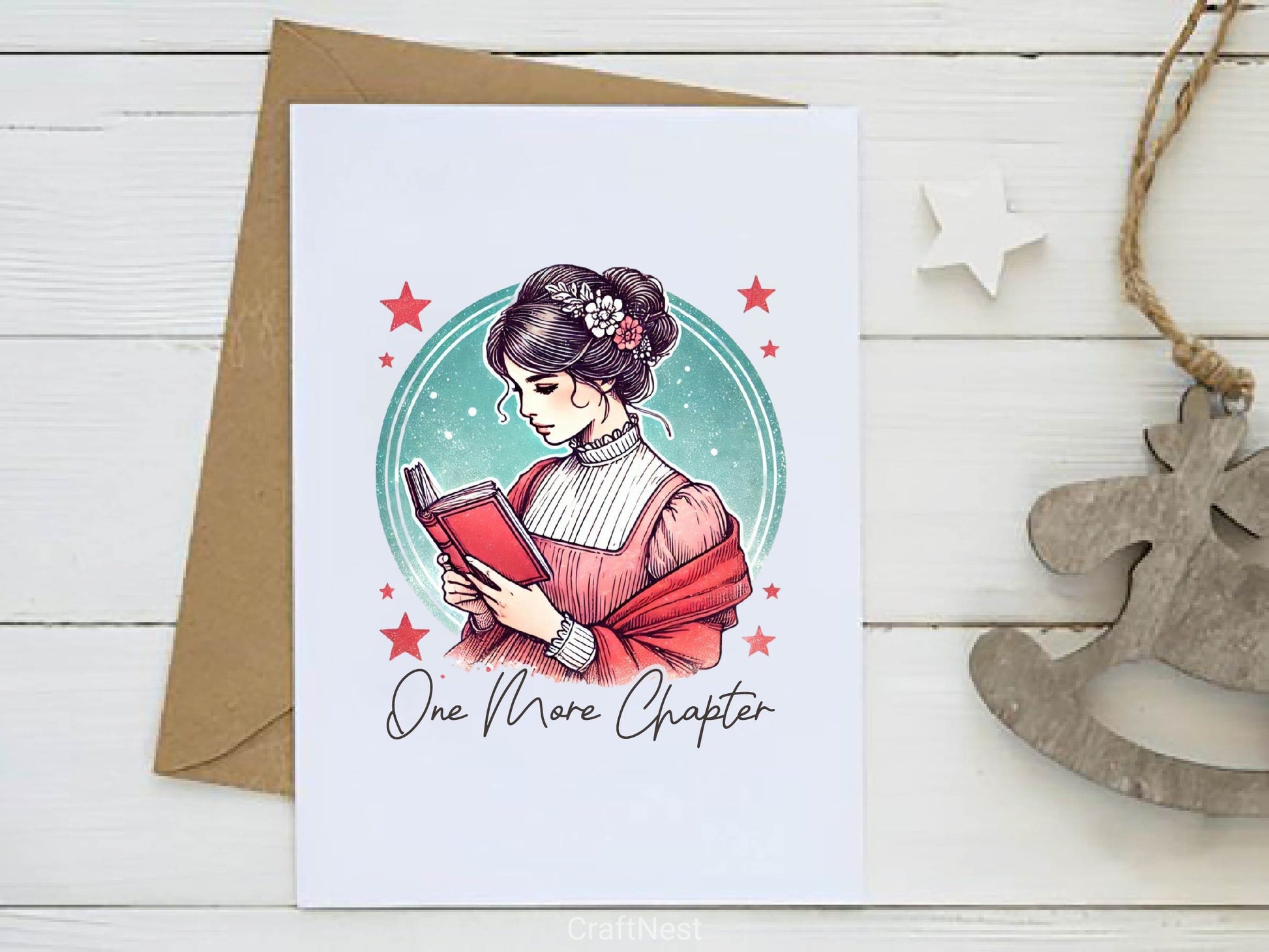 One More Chapter Funny Book Lover Clipart Bundle 2 - CraftNest - Digital Crafting and Art