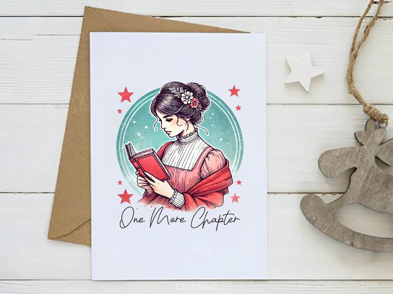 One More Chapter Funny Book Lover Clipart Bundle 2 - CraftNest - Digital Crafting and Art