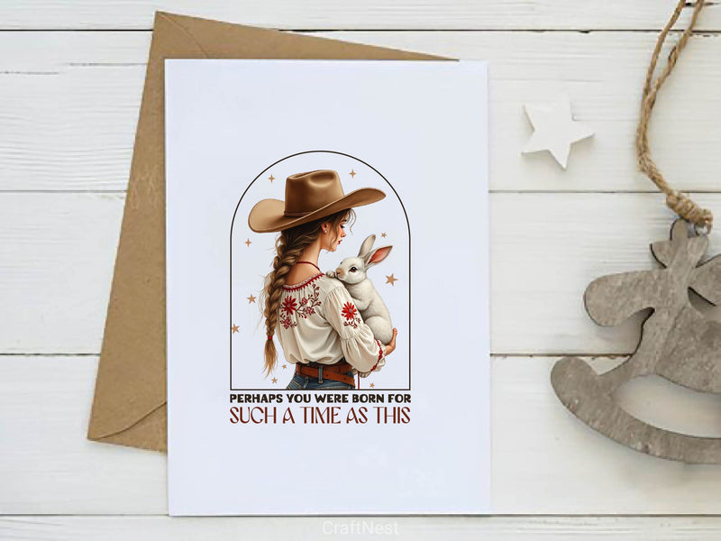 Vintage Cowgirl Retro Easter Clipart Bundle - CraftNest - Digital Crafting and Art