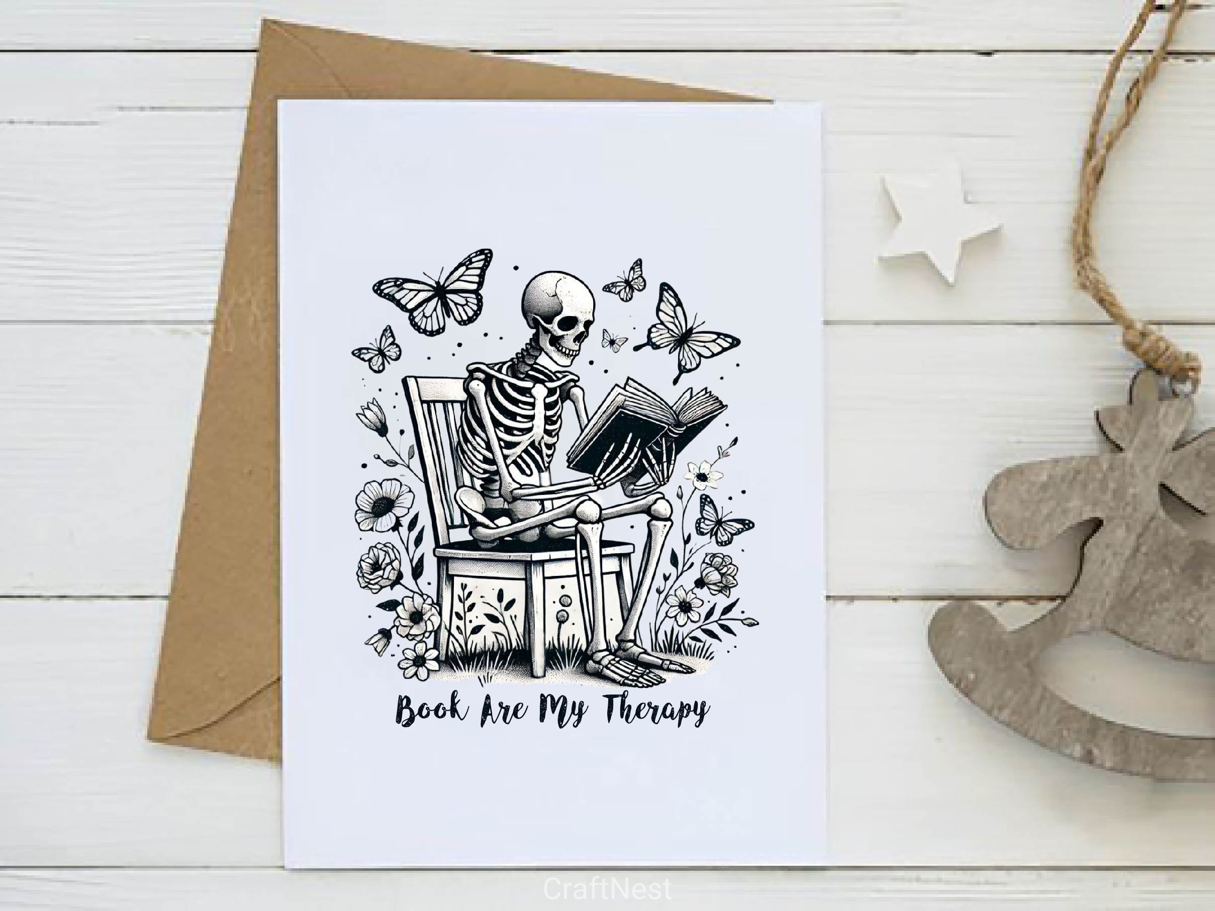 Books Are My Therapy Funny Book Lover Clipart Bundle - CraftNest - Digital Crafting and Art
