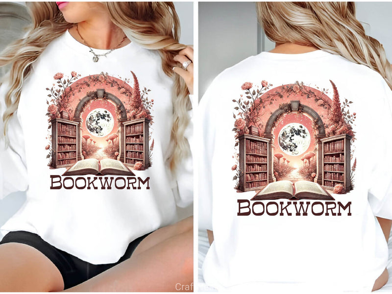 Bookworm Funny Book Lover Clipart Bundle 2 - CraftNest - Digital Crafting and Art