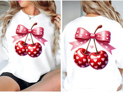 Cherry Love Pink Coquette Valentine Clipart Bundle - CraftNest - Digital Crafting and Art