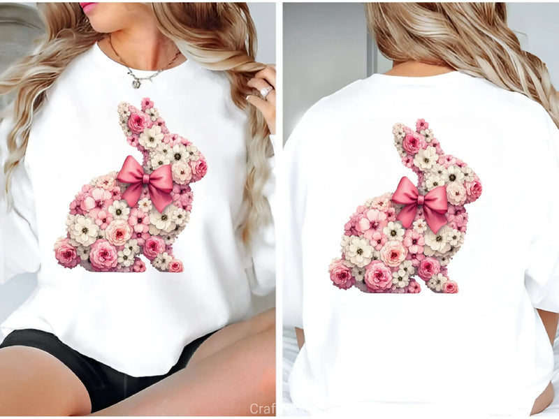 Floral Easter Bunny Clipart Bundle 2 - CraftNest - Digital Crafting and Art