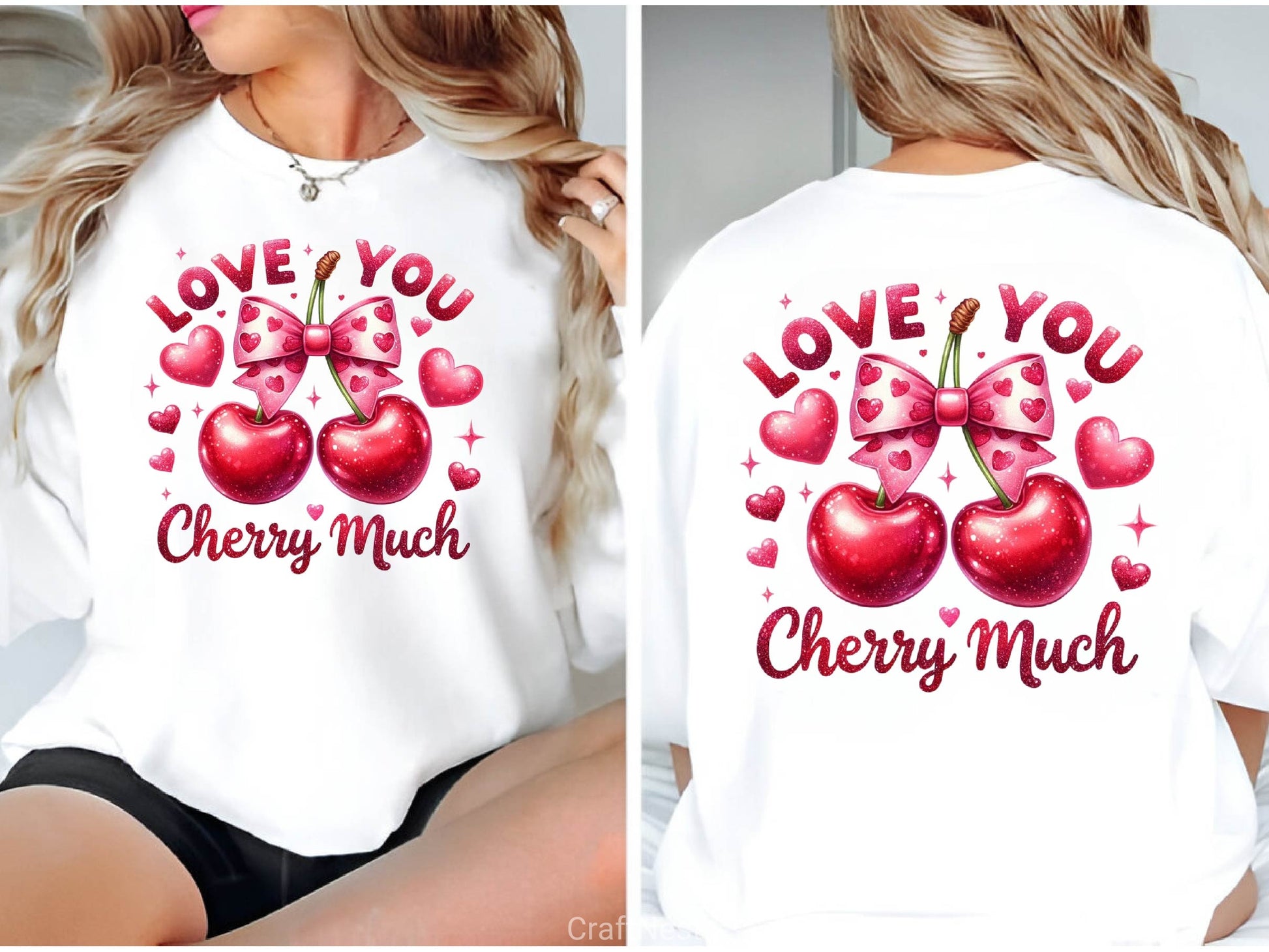 Love You Valentine Valentines Cherry Clipart Bundle - CraftNest - Digital Crafting and Art
