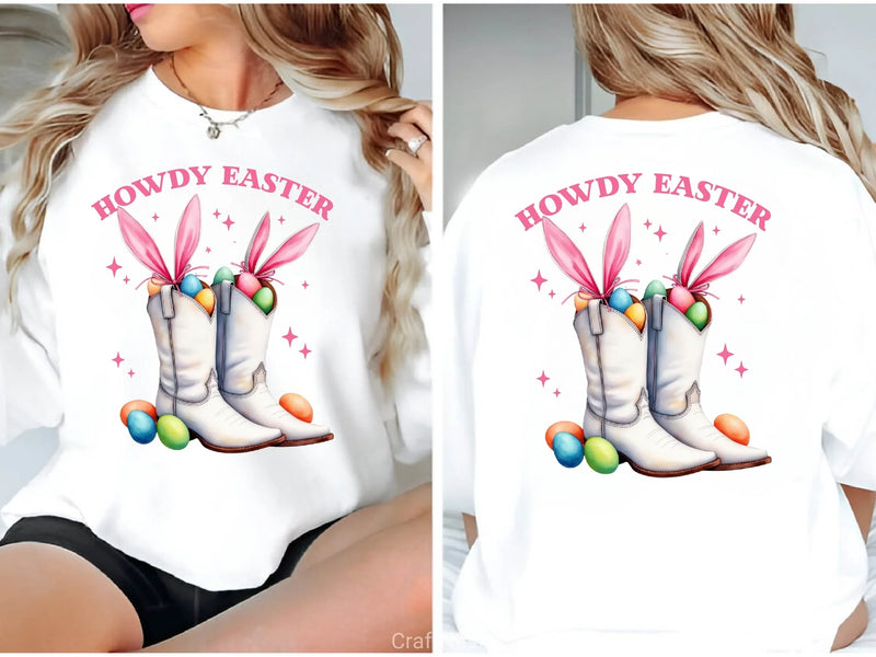 Howdy Easter Western Easter Bunny Clipart Bundle 1 - CraftNest - Digital Crafting and Art