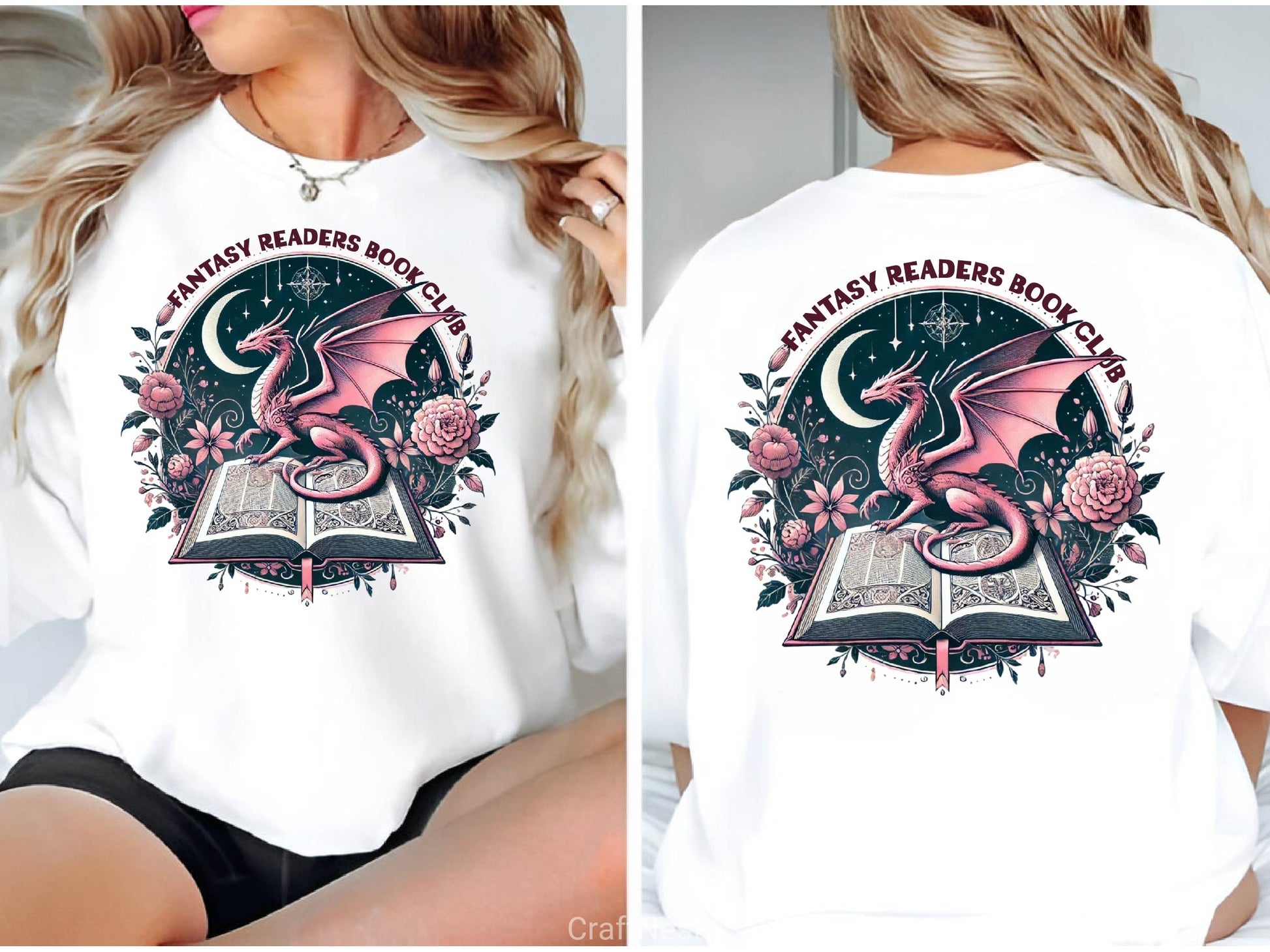 Fantasy Readers Book Club Book Reading Clipart Bundle 2 - CraftNest - Digital Crafting and Art