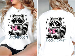 Booktrovert Reading Raccoon Clipart Bundle 2 - CraftNest - Digital Crafting and Art