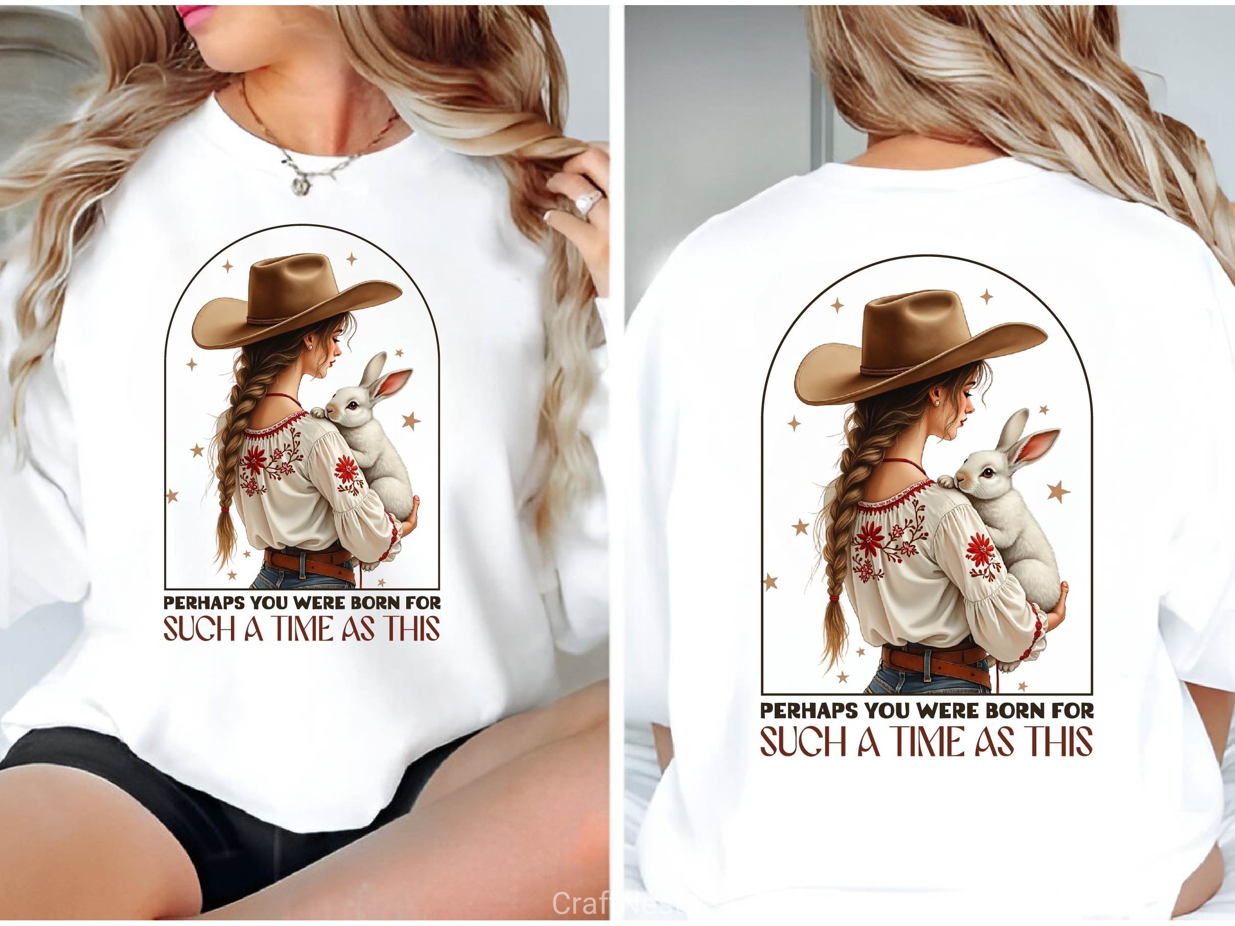 Vintage Cowgirl Retro Easter Clipart Bundle - CraftNest - Digital Crafting and Art