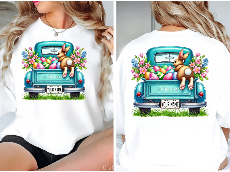 Personalized Easter Truck Clipart Bundle - CraftNest - Digital Crafting and Art