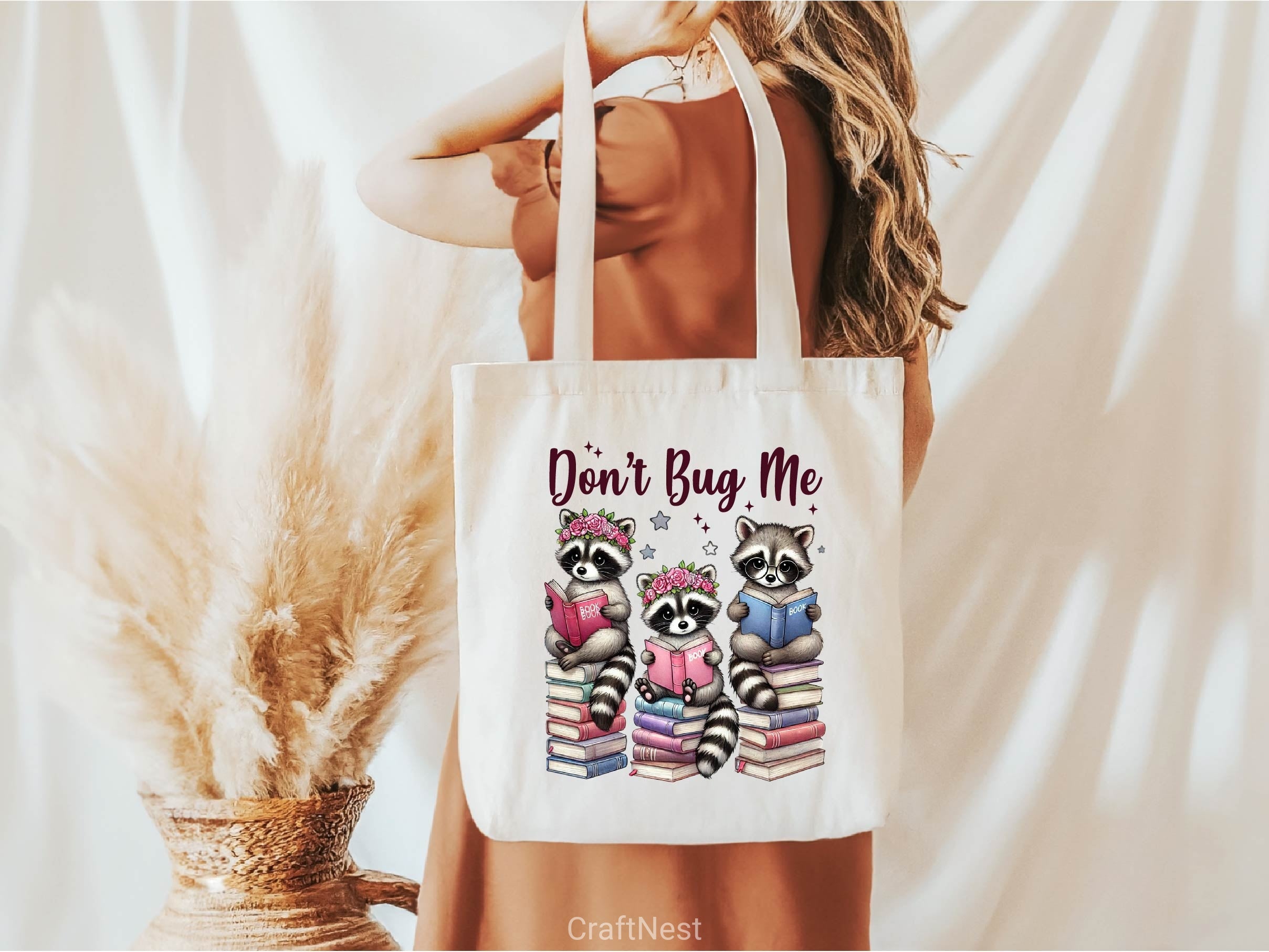Dont Bug Me Funny Raccoon Bookish Clipart Bundle - CraftNest - Digital Crafting and Art