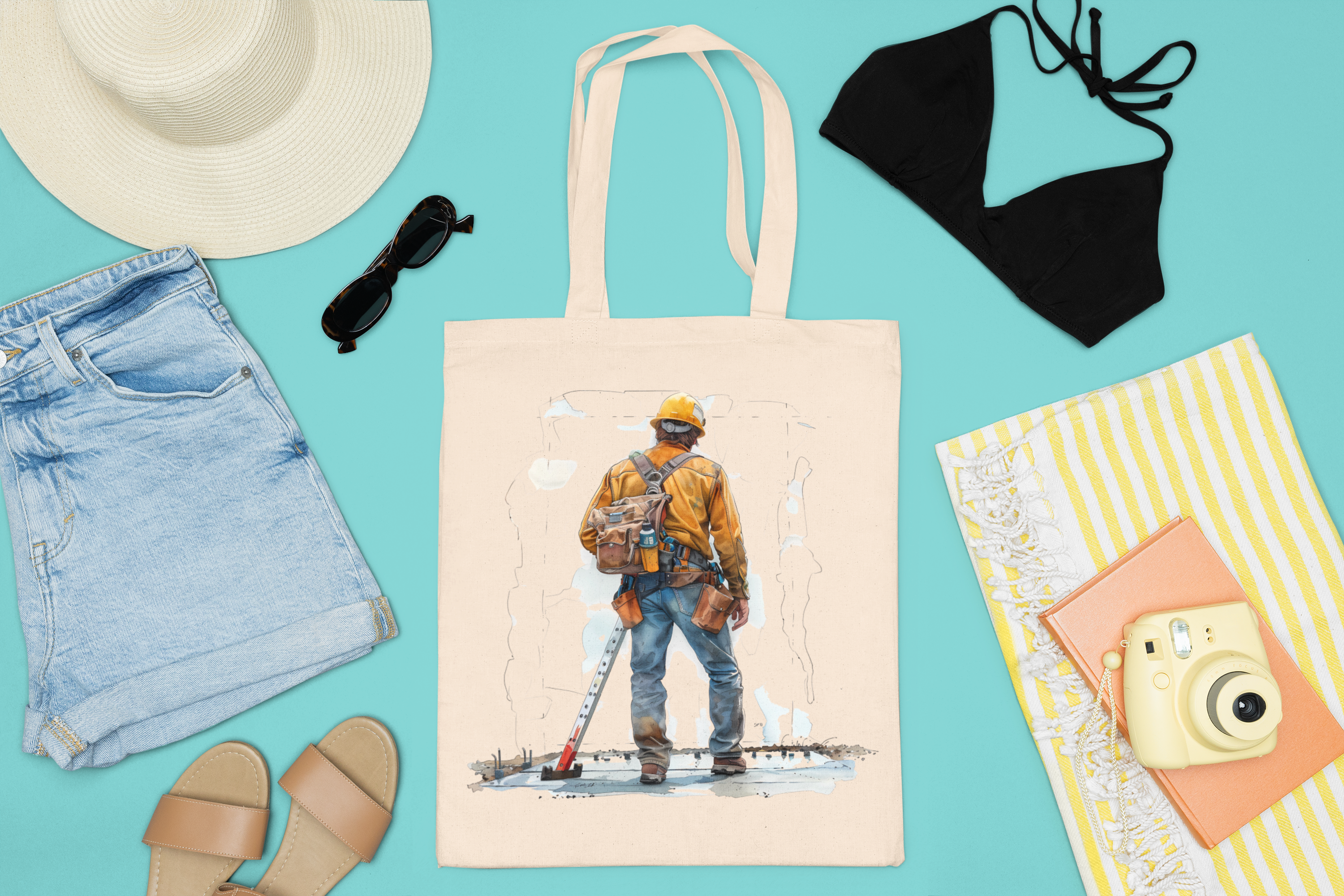 Construction Worker Clipart - CraftNest - Digital Crafting and Art