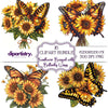 Sonnenblumenstrauß Schmetterlingsblumen Clipart
