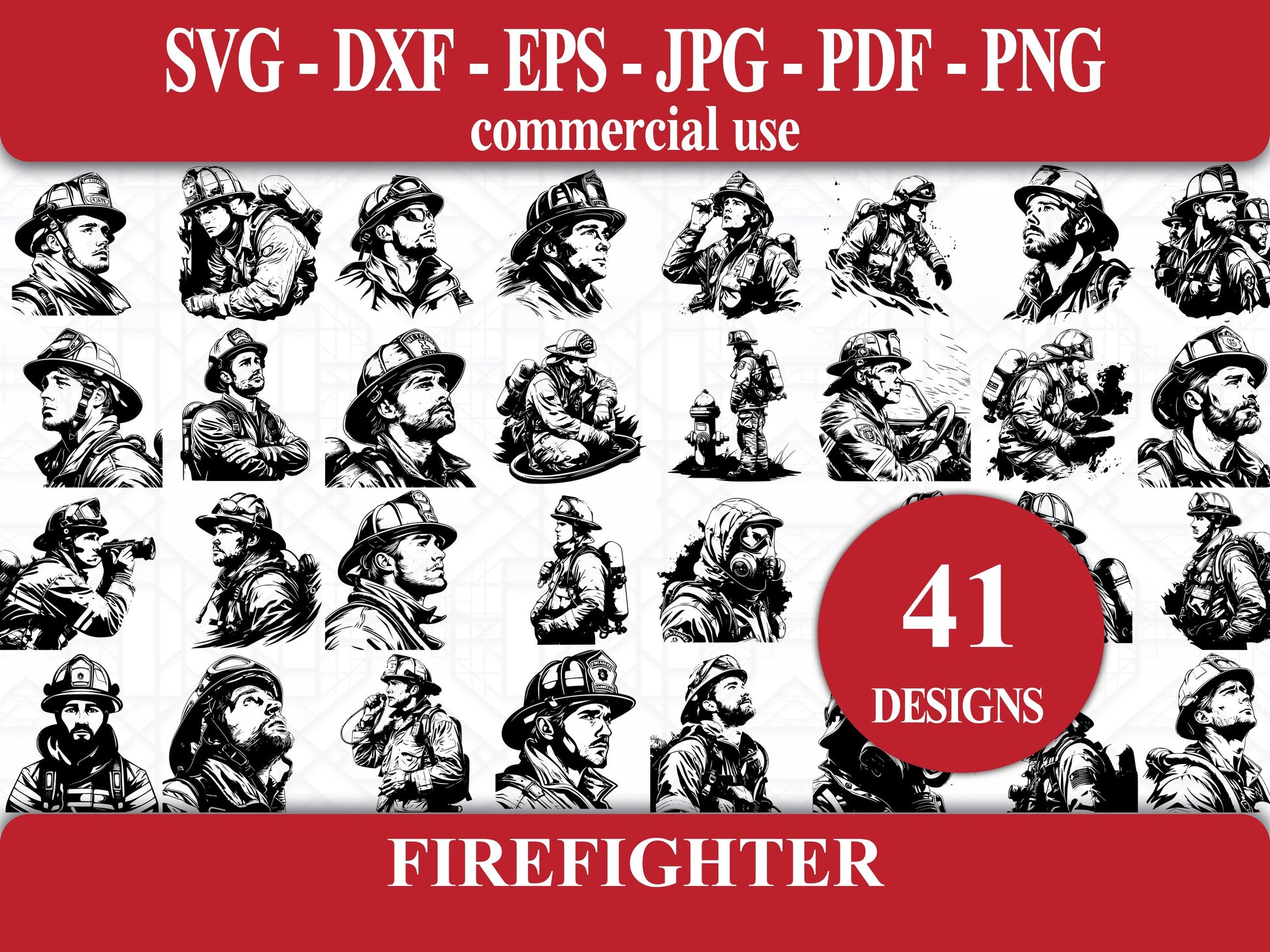 Firefighter SVG Bundle - CraftNest - Digital Crafting and Art