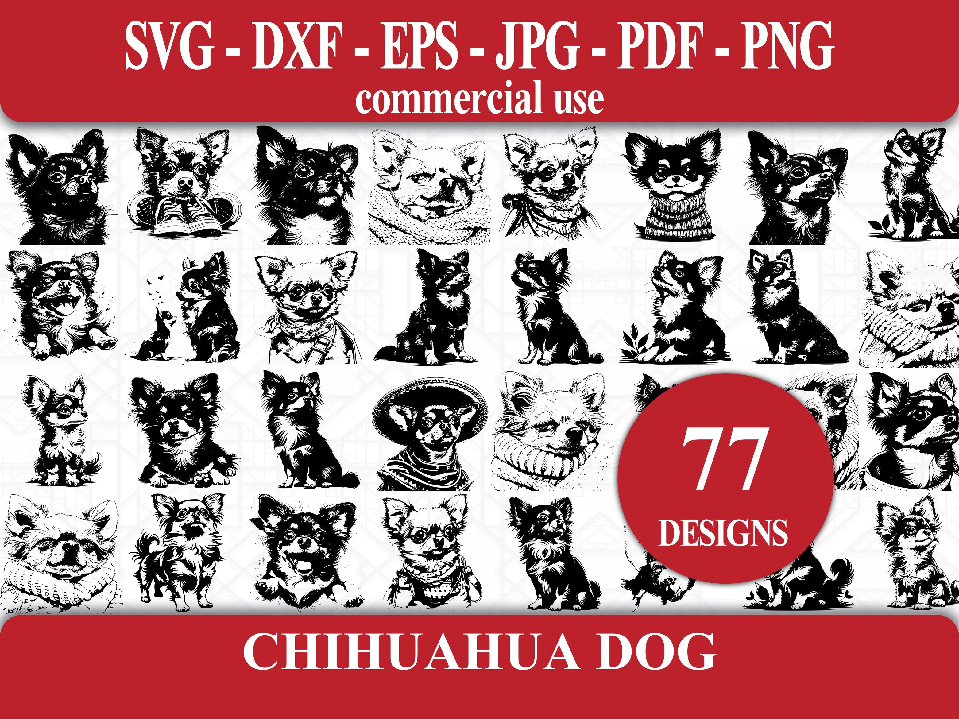 Chihuahua Dog SVG Bundle - CraftNest - Digital Crafting and Art