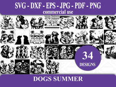 Dogs Summer SVG Bundle - CraftNest - Digital Crafting and Art