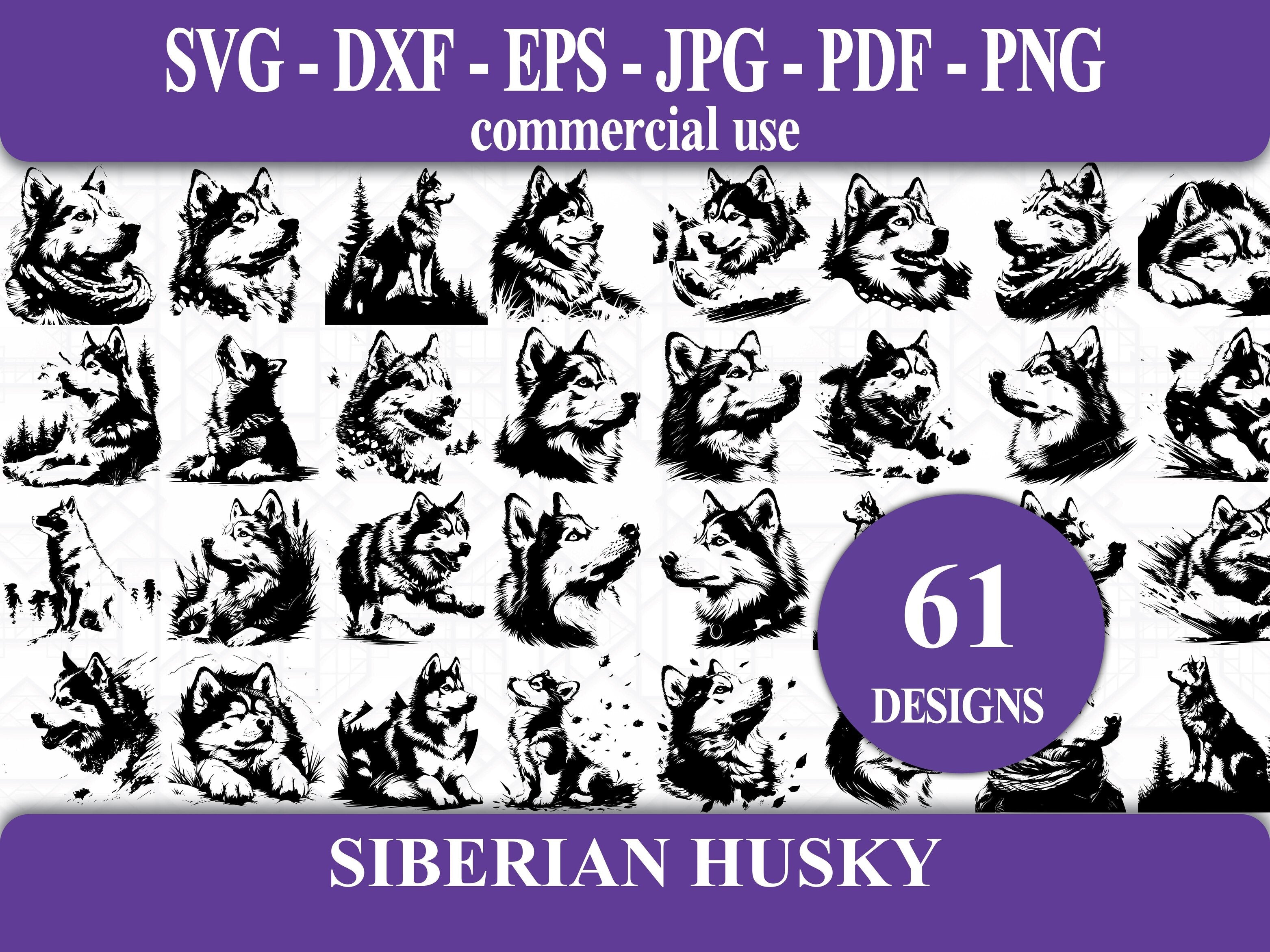 Siberian Husky SVG Bundle - CraftNest - Digital Crafting and Art