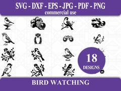 Bird Watching SVG Bundle - CraftNest - Digital Crafting and Art