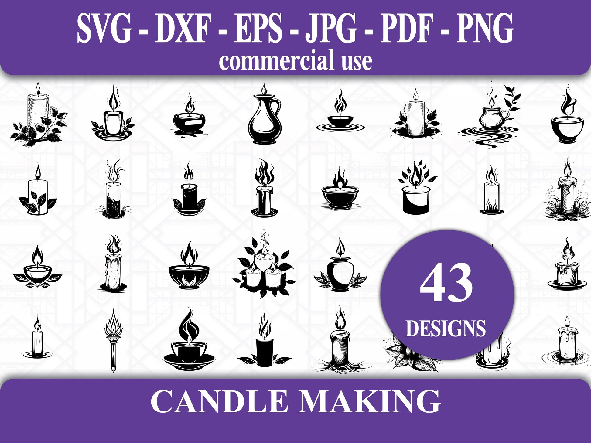 Candle Making SVG Bundle - CraftNest - Digital Crafting and Art