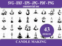 Candle Making SVG Bundle - CraftNest - Digital Crafting and Art