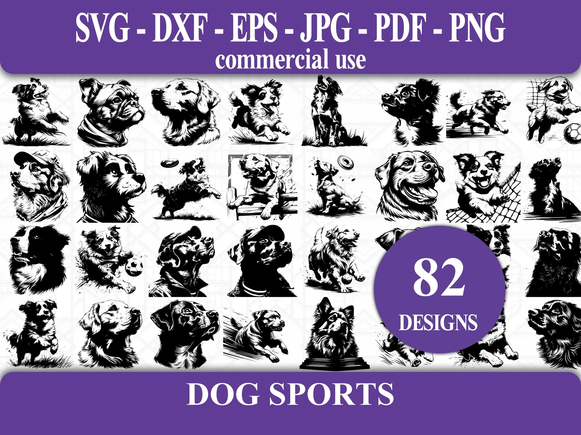 Dog Sports SVG Bundle - CraftNest - Digital Crafting and Art