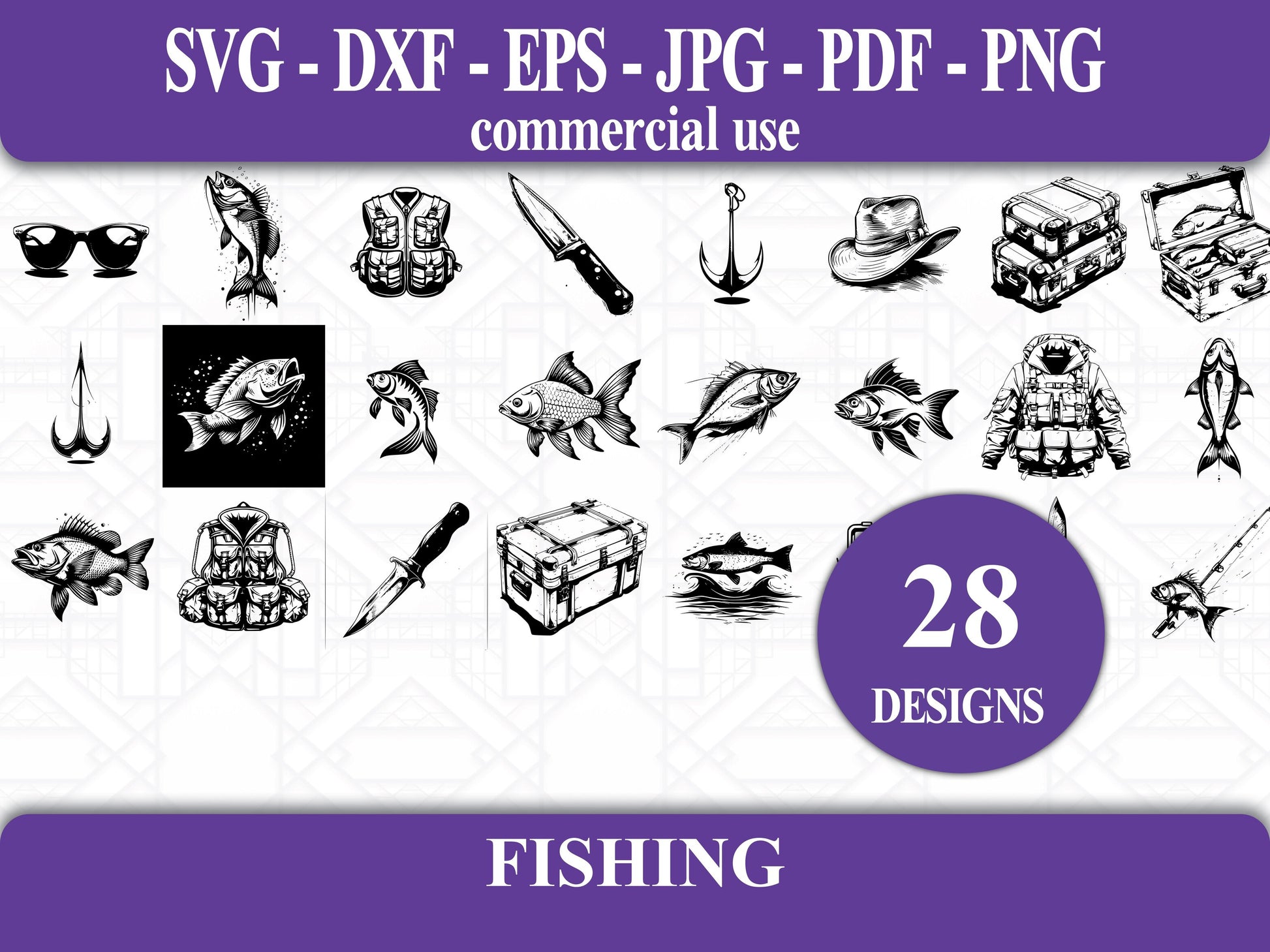 Fishing SVG Bundle - CraftNest - Digital Crafting and Art