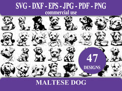 Maltese Dog SVG Bundle - CraftNest - Digital Crafting and Art