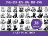 Cats In Action SVG Bundle
