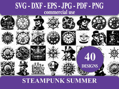 Steampunk Summer SVG Bundle - CraftNest - Digital Crafting and Art