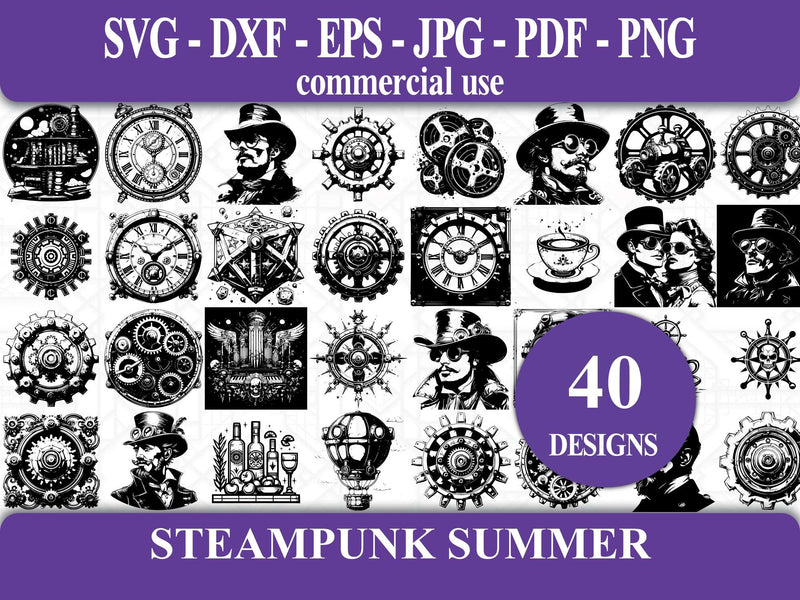 Steampunk Summer SVG Bundle - CraftNest - Digital Crafting and Art