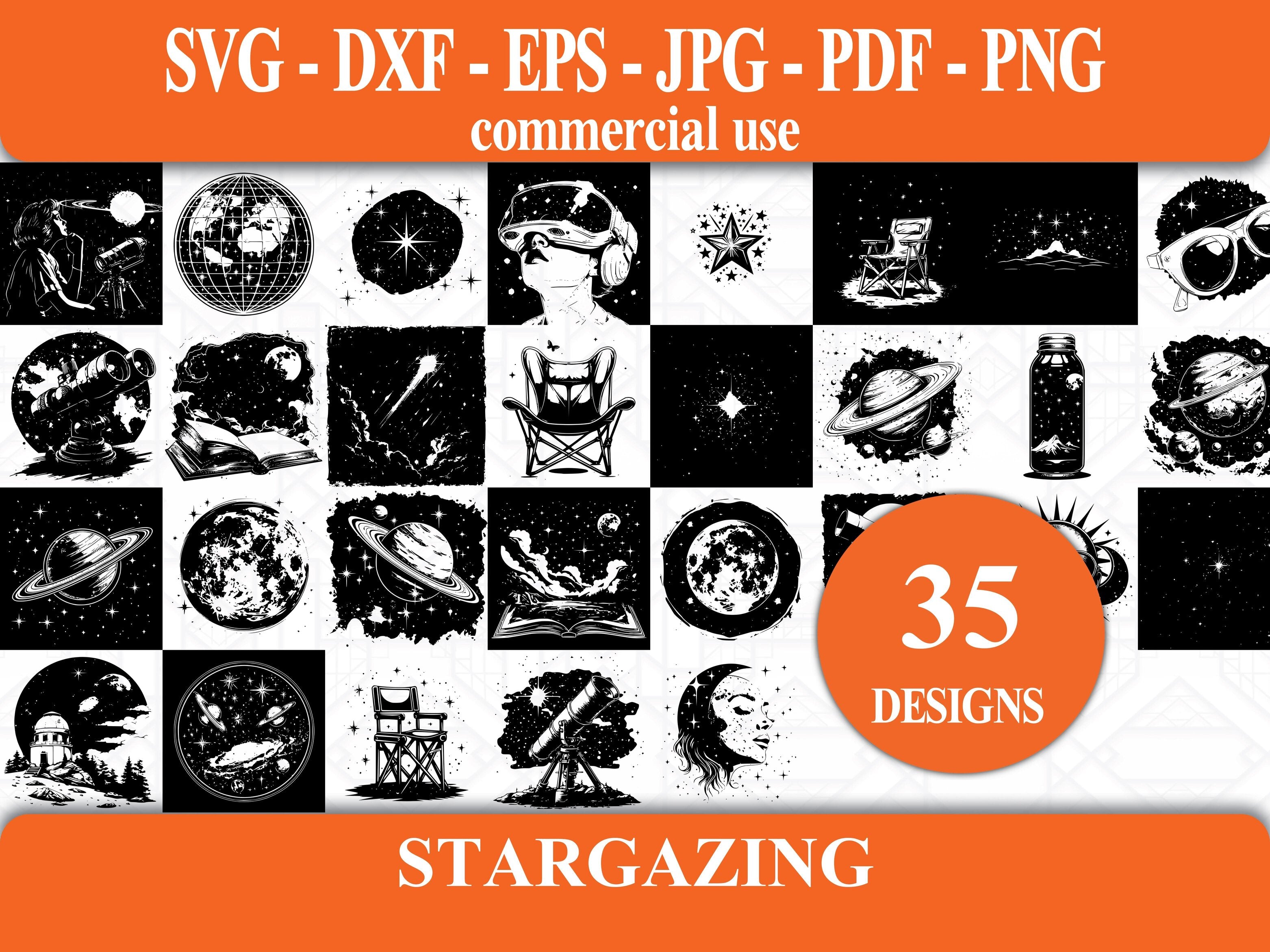 Stargazing SVG Bundle - CraftNest - Digital Crafting and Art