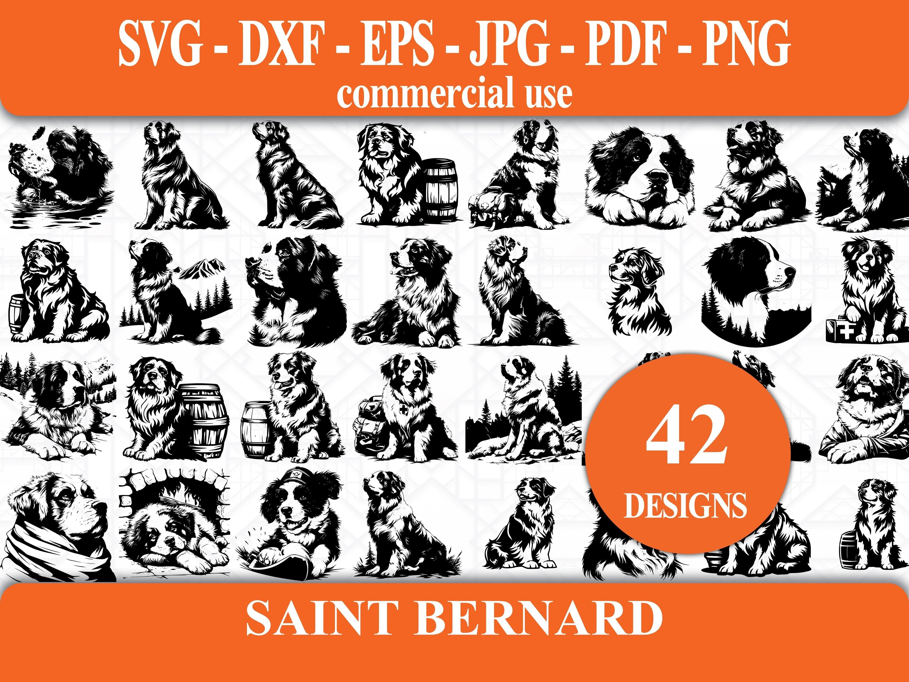 Saint Bernard SVG Bundle