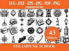 Steampunk Back To School SVG Bundle - CraftNest - Digital Crafting and Art