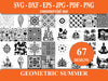 Geometric Summer SVG Bundle