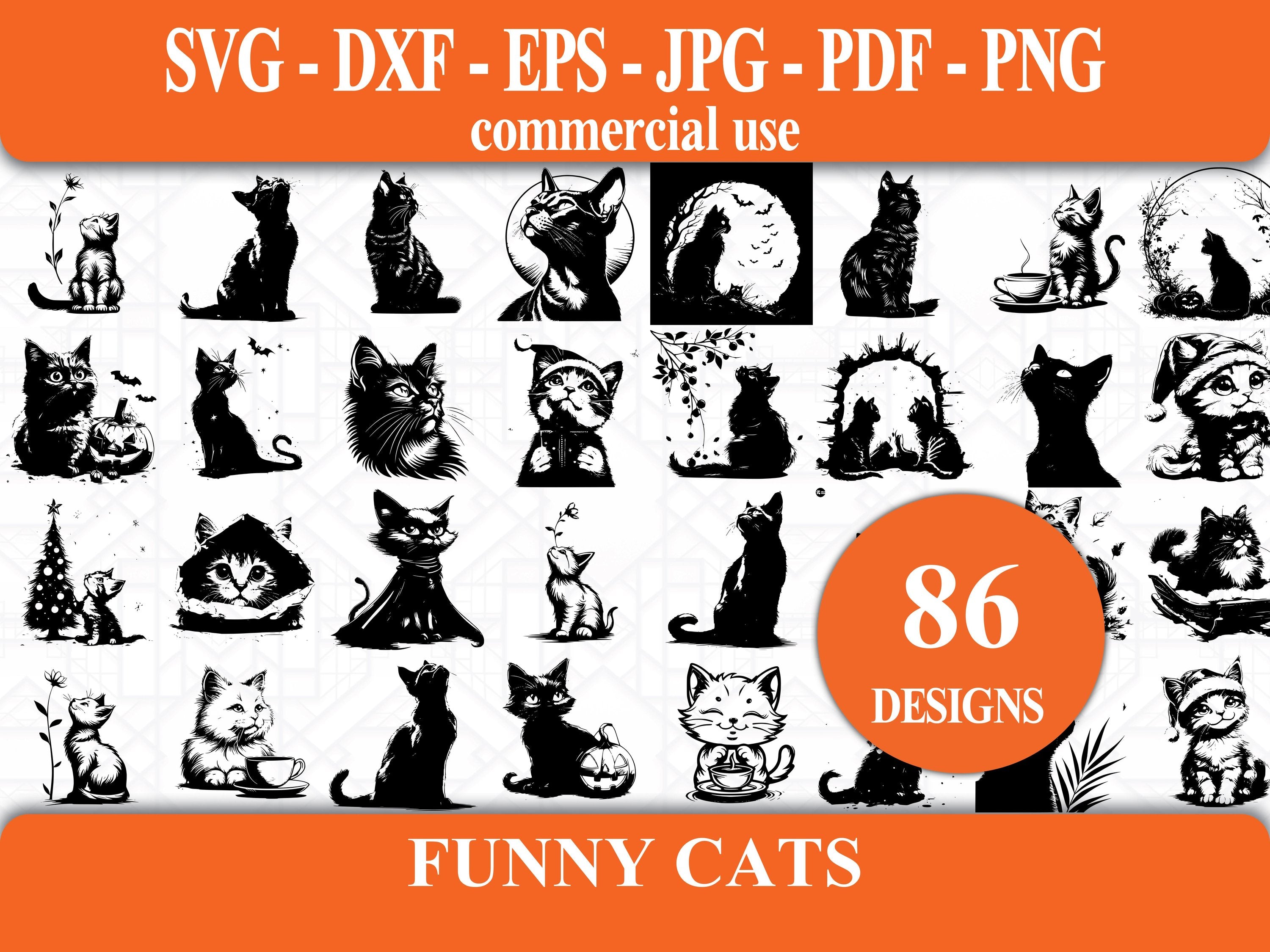 Funny Cats SVG Bundle - CraftNest - Digital Crafting and Art